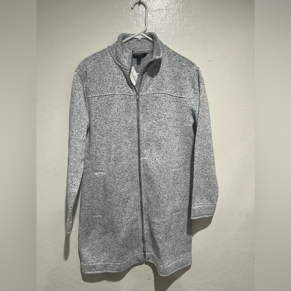 Banana Republic Gray Zip-Up Jacket
